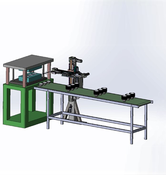 淮安打杯机专用机械手方案图